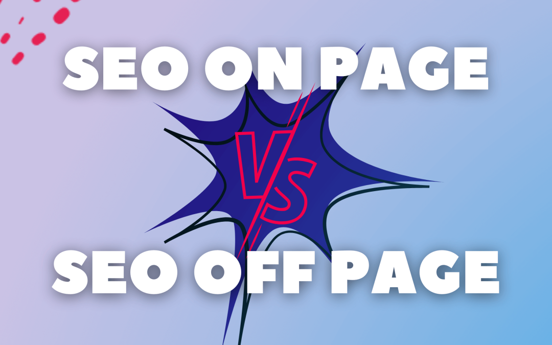SEO ON PAGE Y SEO OFF PAGE