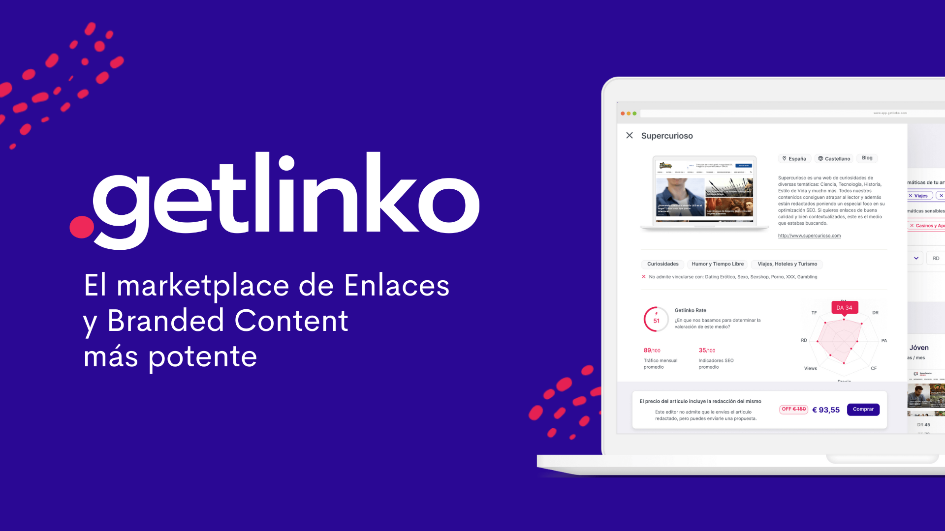 Getlinko el marketplace de enlaces y branded content