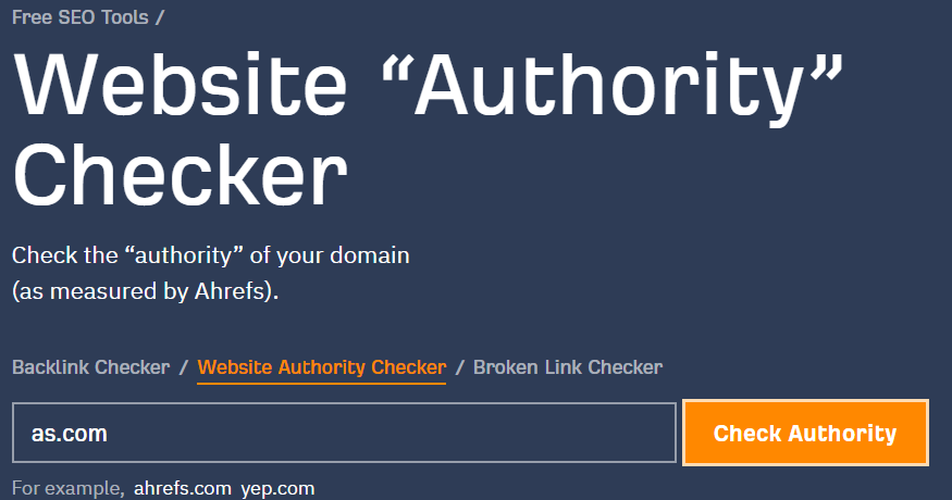 domain rating checker