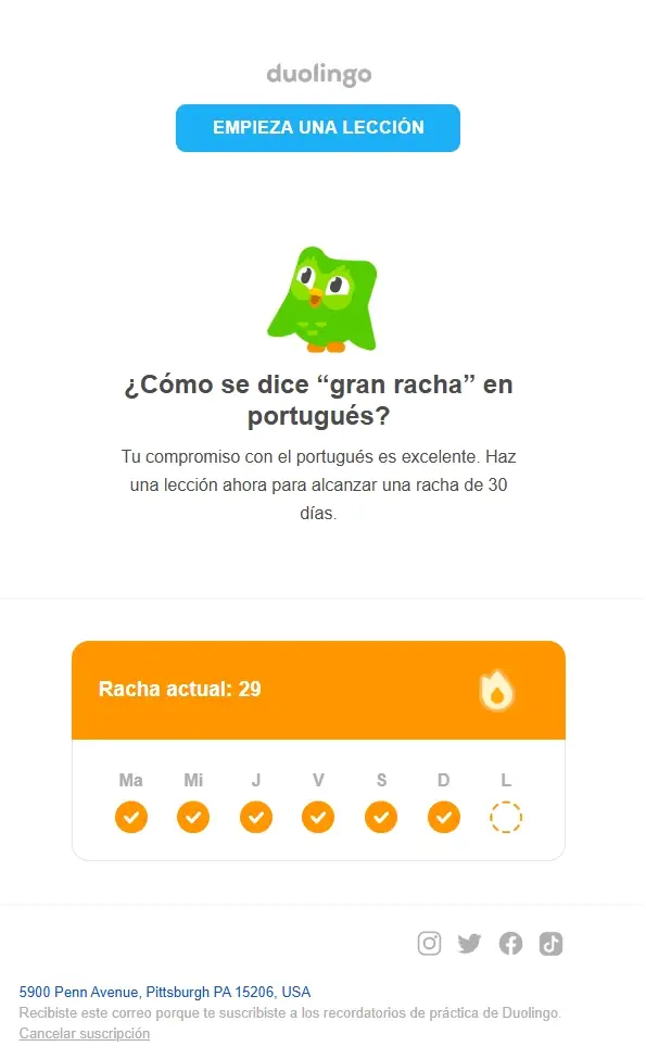 Duolingo Correo