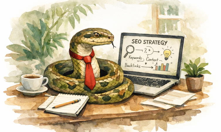Serpiente estratega SEO