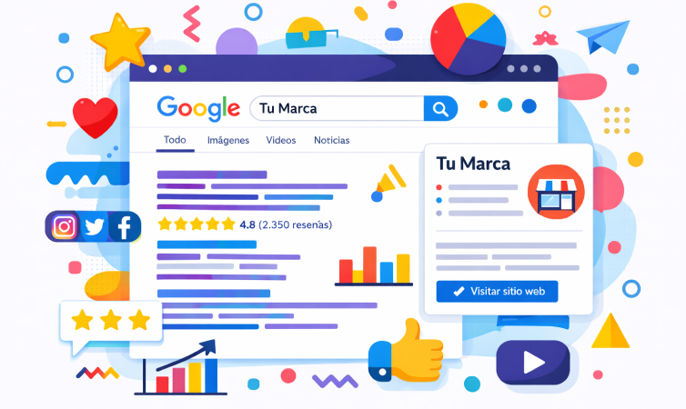 Concepto de Brand SERP