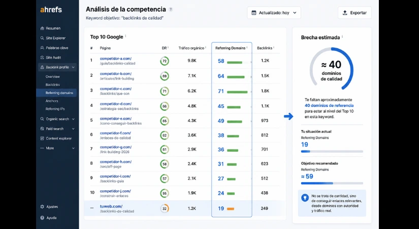 cuántos backlinks necesitas